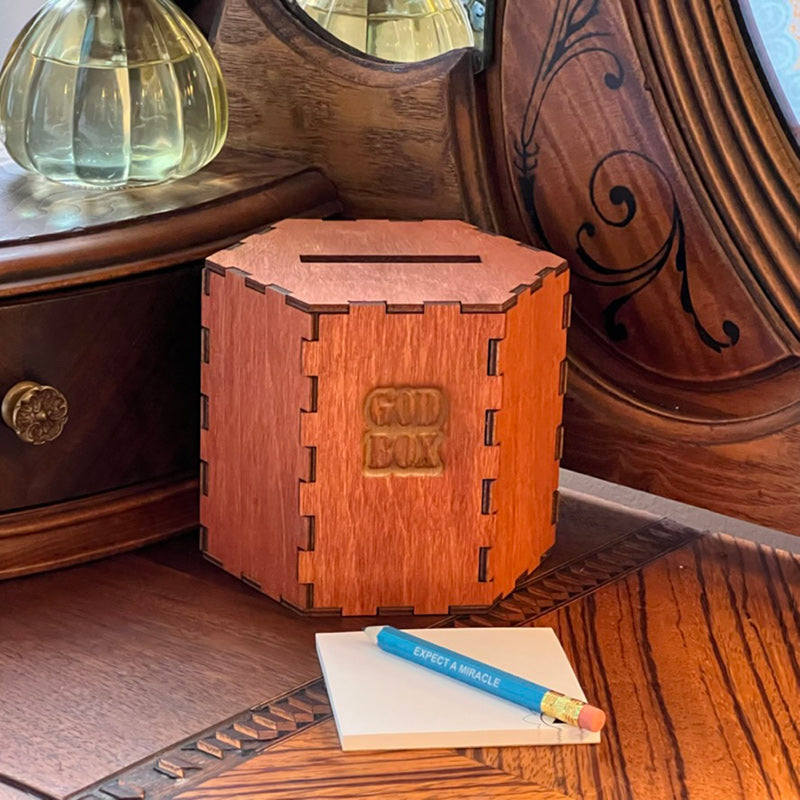 GOD BOX - Hexagon - Redwood