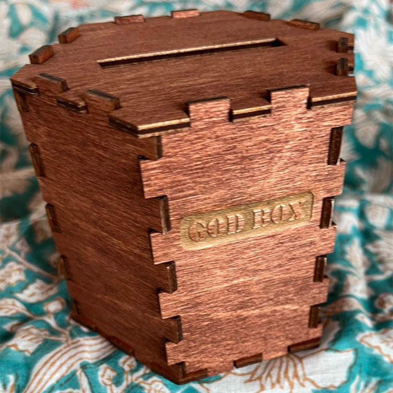 GOD BOX - Hexagon - Redwood