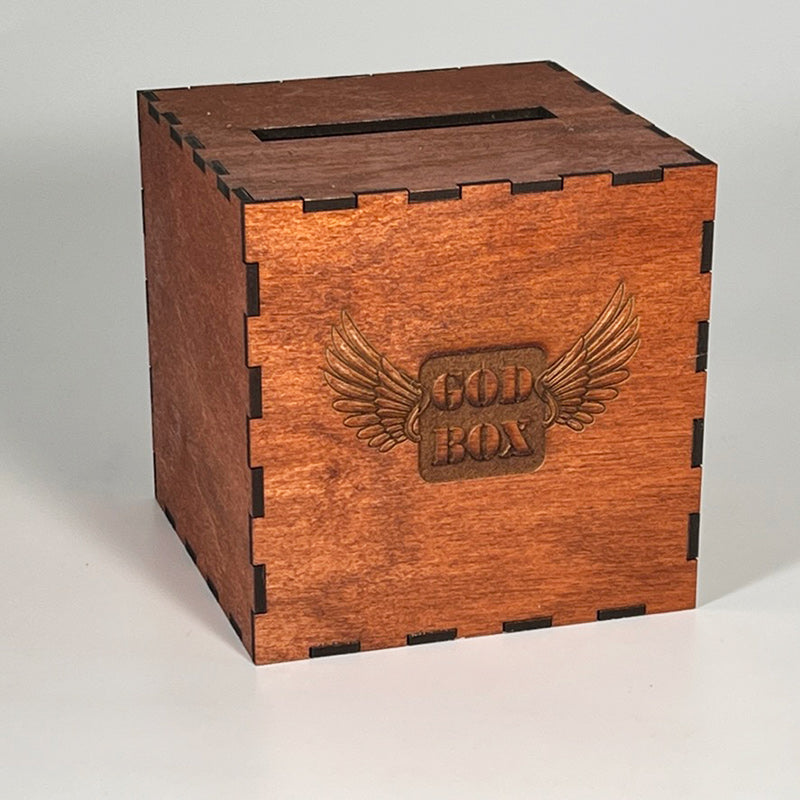 GOD BOX - Square - Redwood