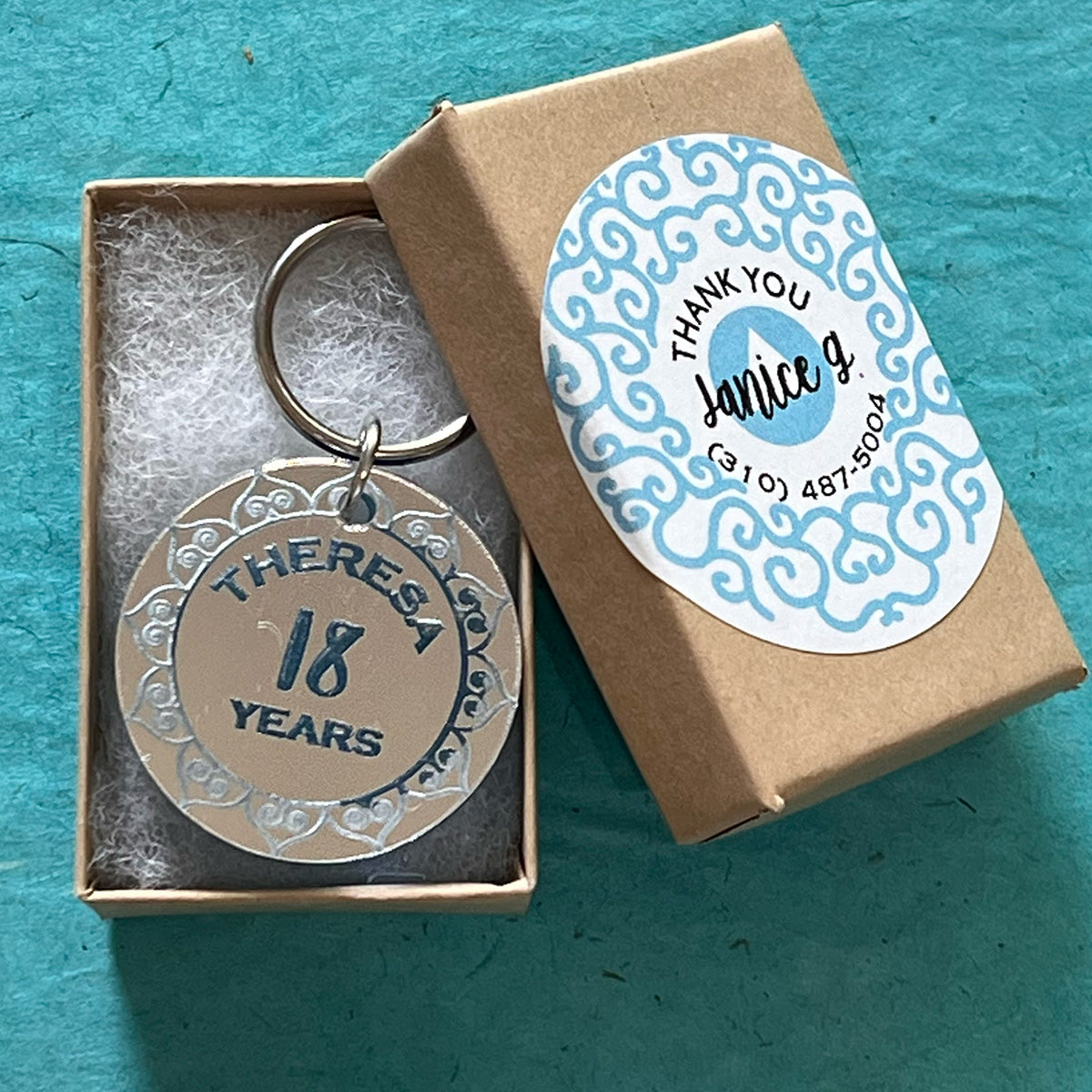 MEDALLIONS - Mirrored acrylic - Custom engraved