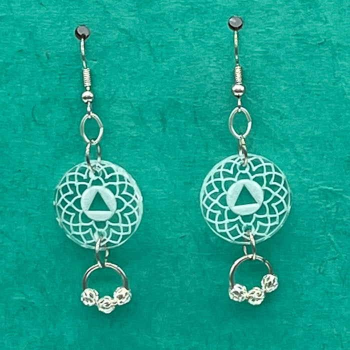 Sober Spiral Round earrings w/ *dangle*