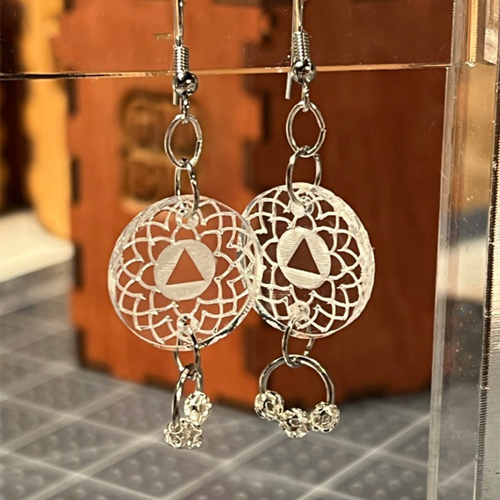 Sober Spiral Round earrings w/ *dangle*