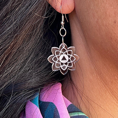 Sober Flower Spiral earrings